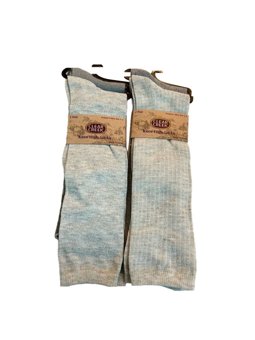 Clear Creek Woman’s Knee High Socks 4 Pairs Size 9 - 11 NWT